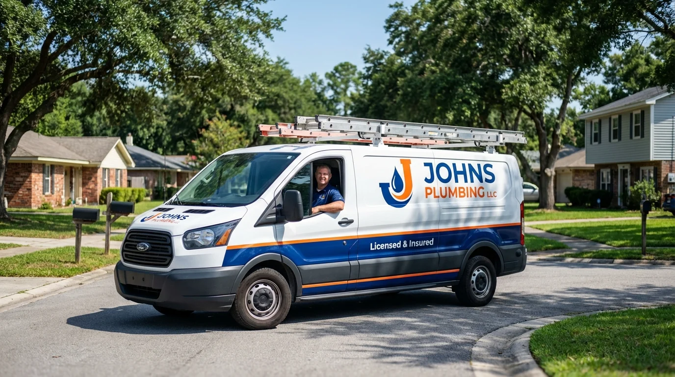 Johns Plumbing LLC service van in Mabton, WA